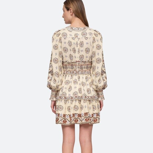 Sea Ellabeth Smocked Waist Embroidered Dress - Picture 3 of 9